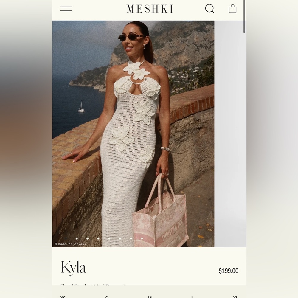 Meshki Crochet dress